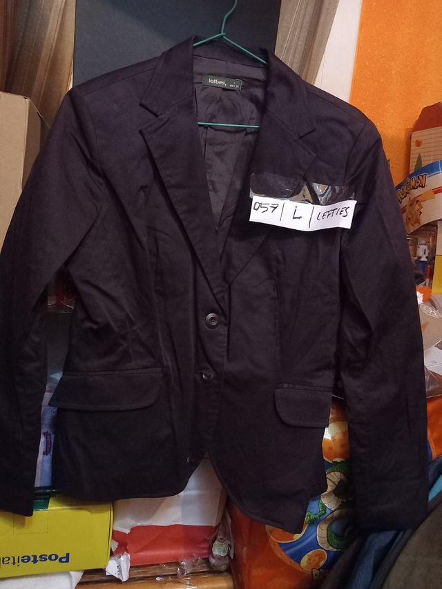 57- Anericana mujer, Lefties - negra, Talla L