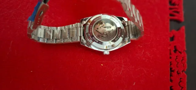 Reloj Automático Plata y Blanco