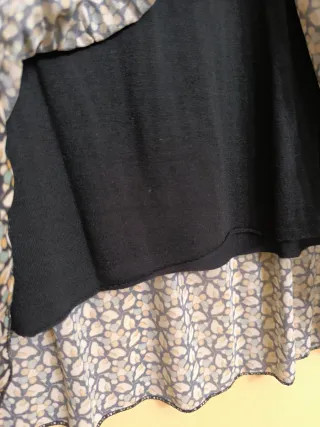 Blusa estampada manga larga