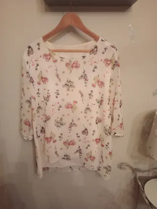 Blusón crepé estampado floral