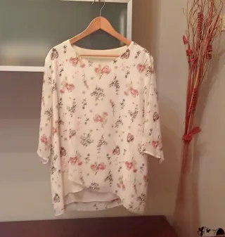 Blusón crepé estampado floral