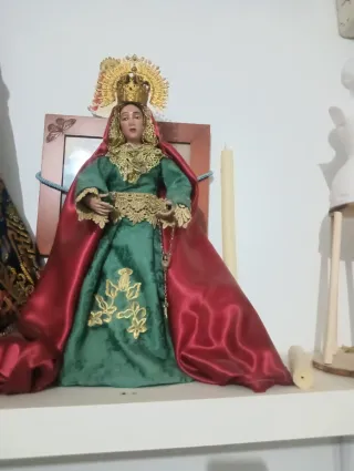 Virgen de Candelero 50 cm