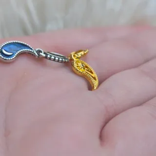 CHARM SOL Y LUNA DOBLE