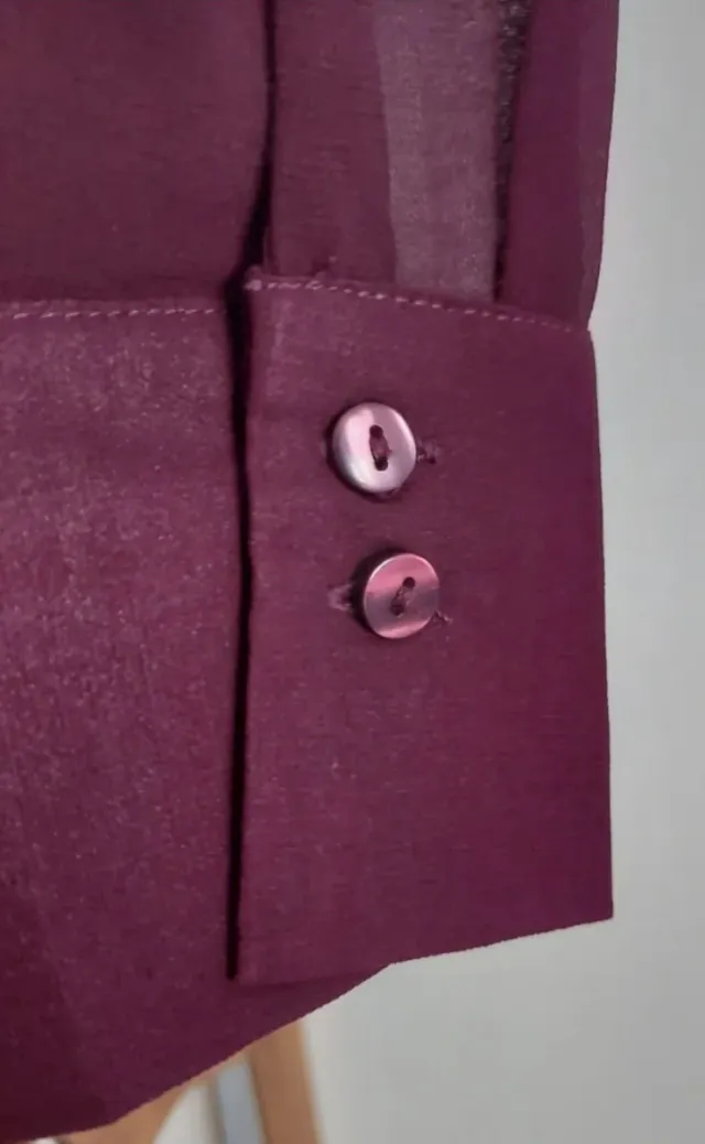 Camicia Amisu con borchie viola