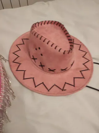 Gorro cowboy rosa