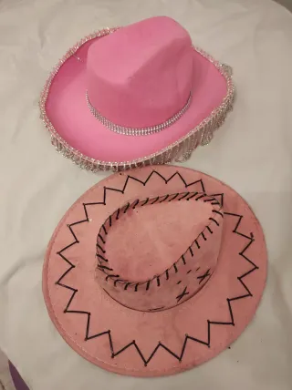 Gorro cowboy rosa