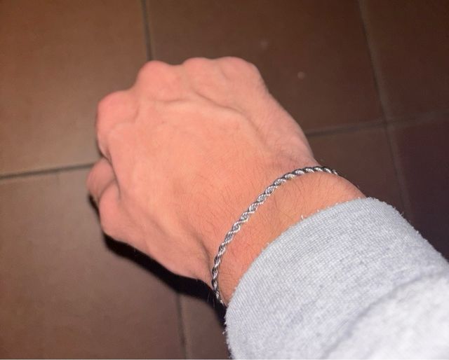 Pulsera Plata Trenzada