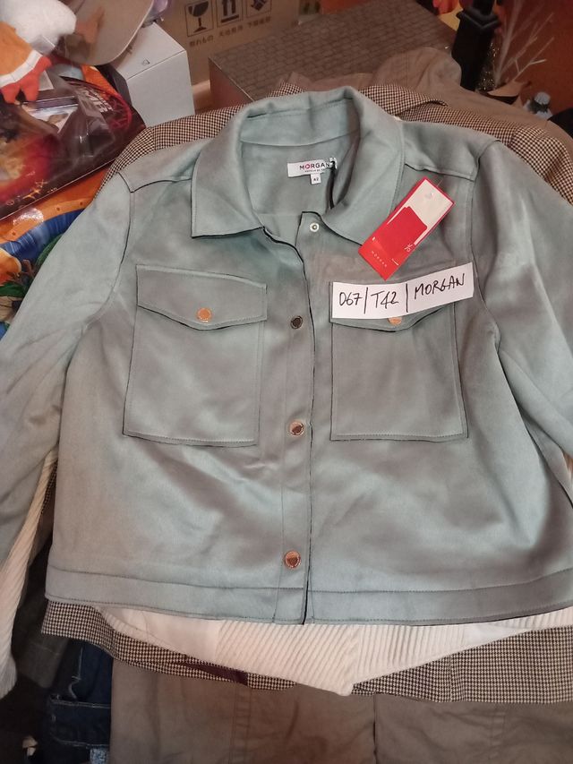 67- Chaqueta Morgan turquesa - Talla 42