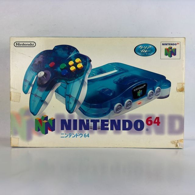 Nintendo 64 Clear Blue NUS-001 Console NTSC-J