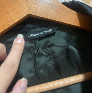 Americana Versace Hombre Negra Vintage