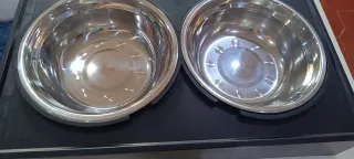 Comedor Duplo Cão Gato Inox