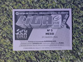 Carta Fútbol Messi Serie Oro FCB 2019-20