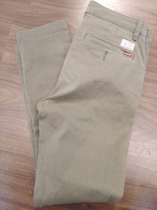 Pantalones Chinos Levi's Talla 30/32 Verde caqui