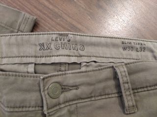 Pantalones Chinos Levi's Talla 30/32 Verde caqui
