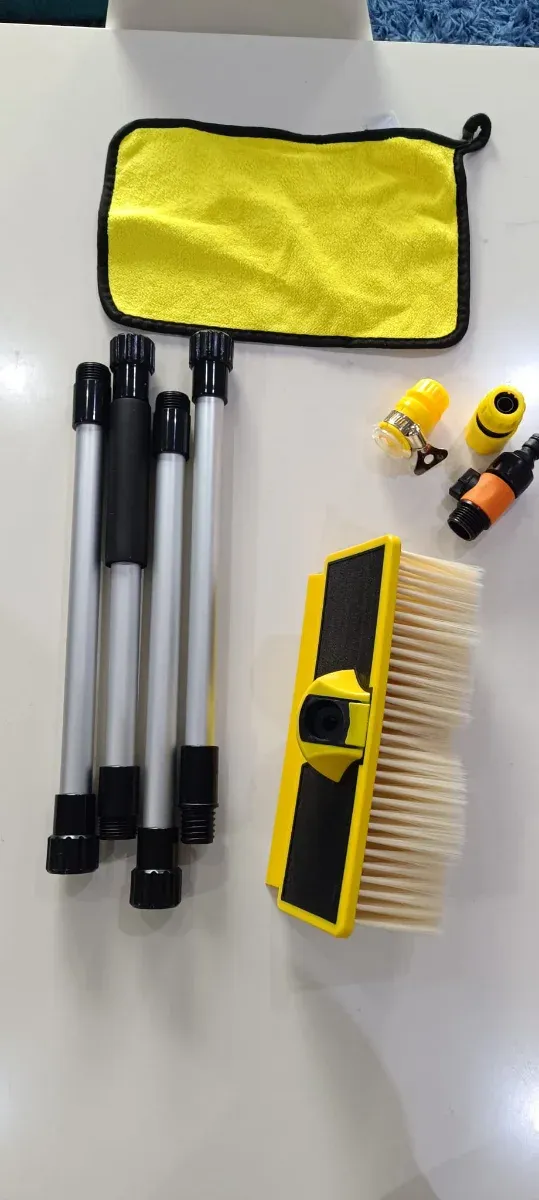 Escova Carro Cabo Extensível e Ligação Mangueira