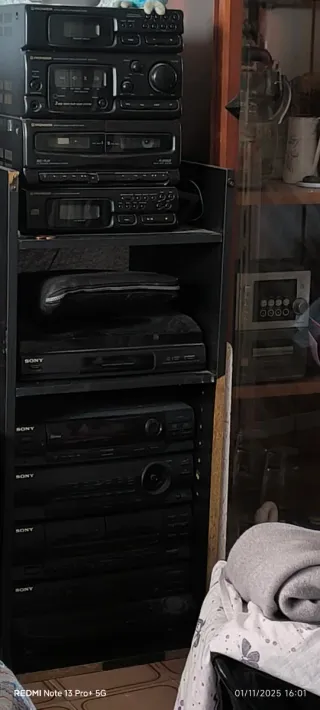 Mini impianto Sony vintage con giradischi