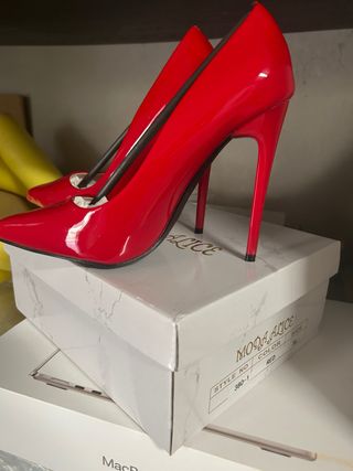 Scarpe tacco alto Moda Alice rosse 36