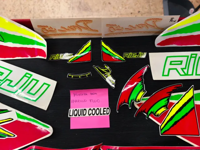 Pegatinas Rieju Drac Fluo Originales