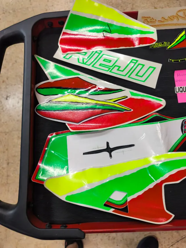 Pegatinas Rieju Drac Fluo Originales