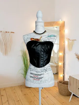 Top estilo corset Shein Talla S