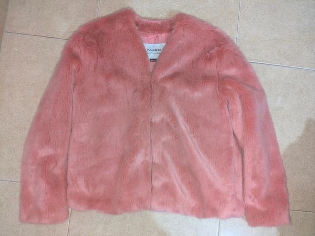 Chaqueta pelo coral Pull&Bear M