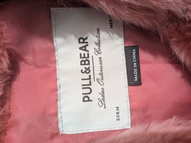 Chaqueta pelo coral Pull&Bear M