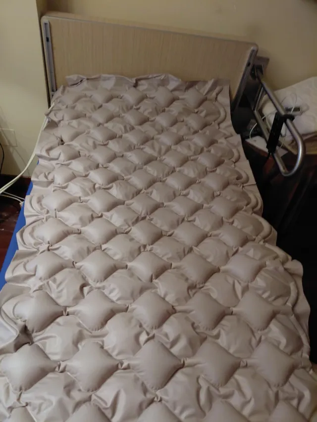 Cama tipo hospitalaria articulada beige