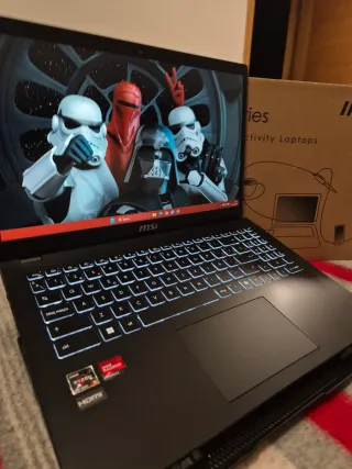 Portátil MSI Modern Ryzen 5-7530u,16gb,MNVe 1tb