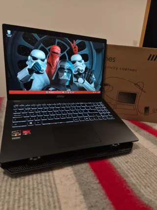 Portátil MSI Modern Ryzen 5-7530u,16gb,MNVe 1tb