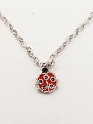 Braccialetto donna Argento con Coccinelle Smaltate