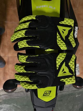 Guantes Dainese Verano Negro/Verde XL