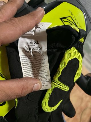 Guantes Dainese Verano Negro/Verde XL