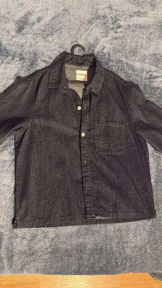 Camisa vaquera Bershka azul