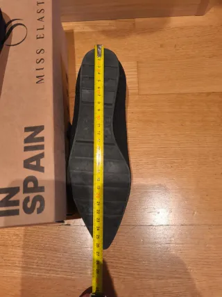 Zapatos planos Miss Elastic negros talla 39