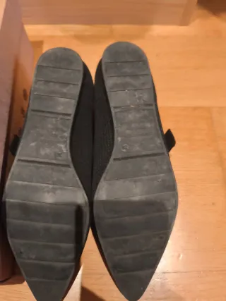 Zapatos planos Miss Elastic negros talla 39