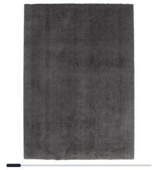 Tappeto pelo lungo grigio