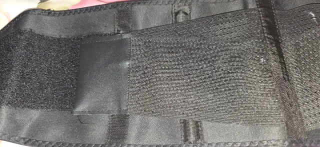 Faja lombare nera regolabile taglia S