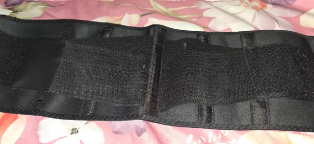Faja lombare nera regolabile taglia S