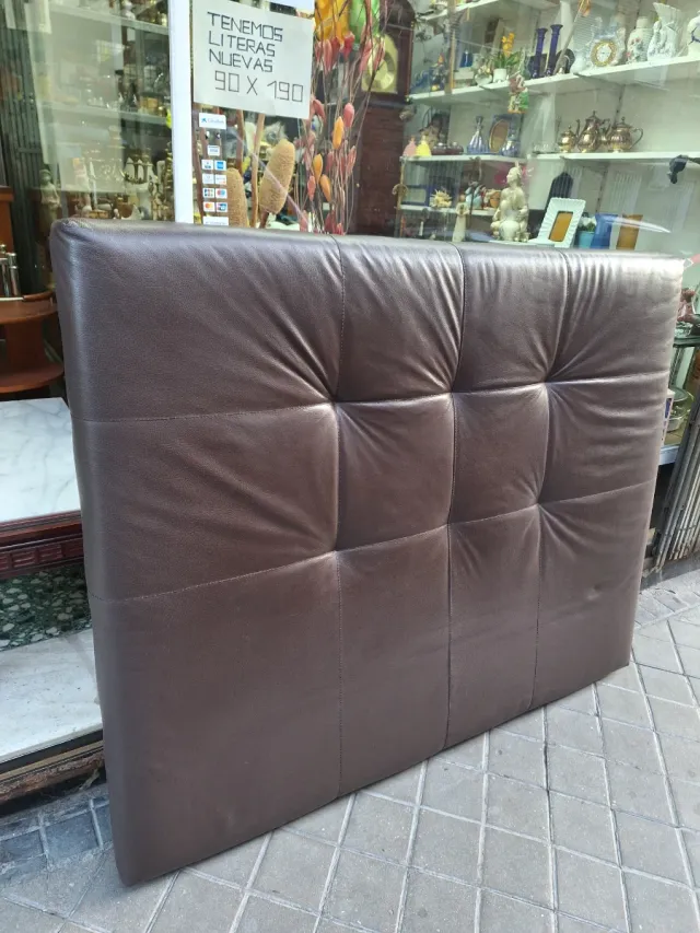 Cabecero Piel Marrón 150cm