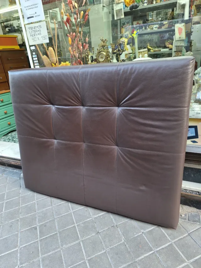 Cabecero Piel Marrón 150cm