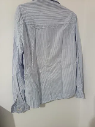 Camisa de rayas azules Zara