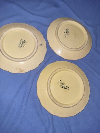 Lote 3 Platos Decorativos Vintage