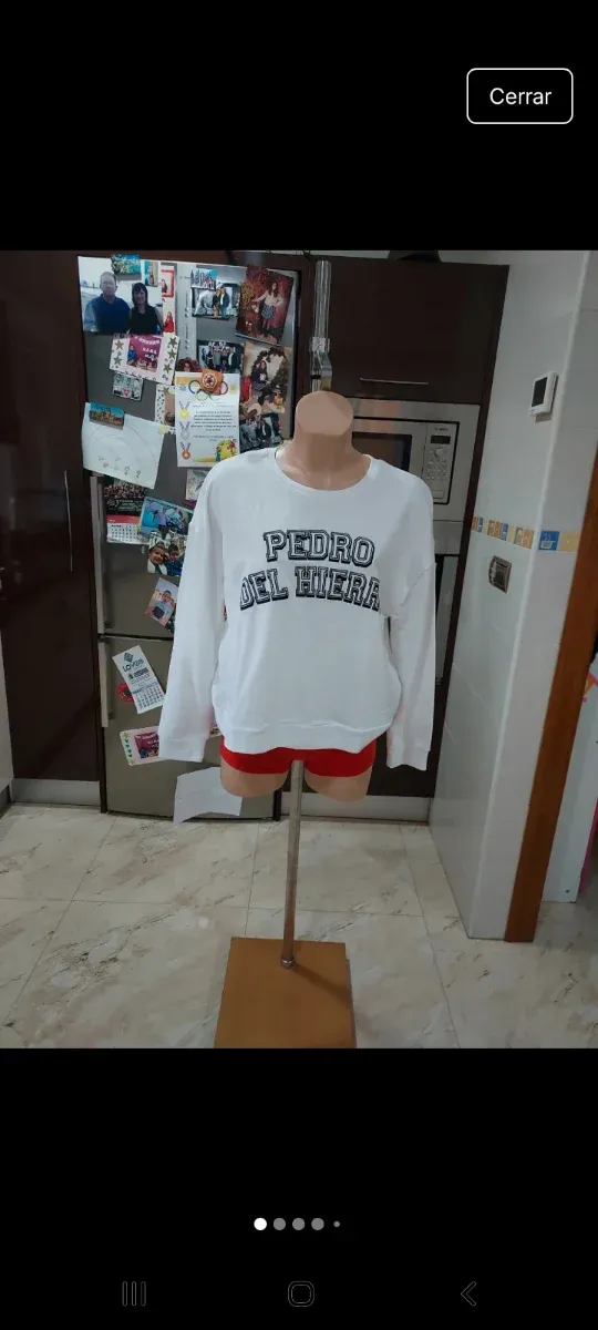 Sudadera Pedro del Hierro Talla L Blanca