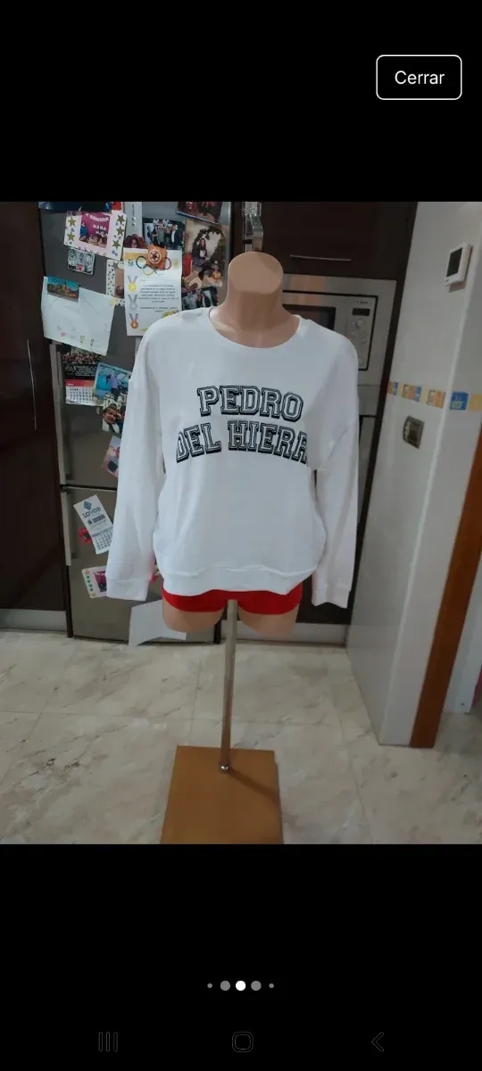 Sudadera Pedro del Hierro Talla L Blanca