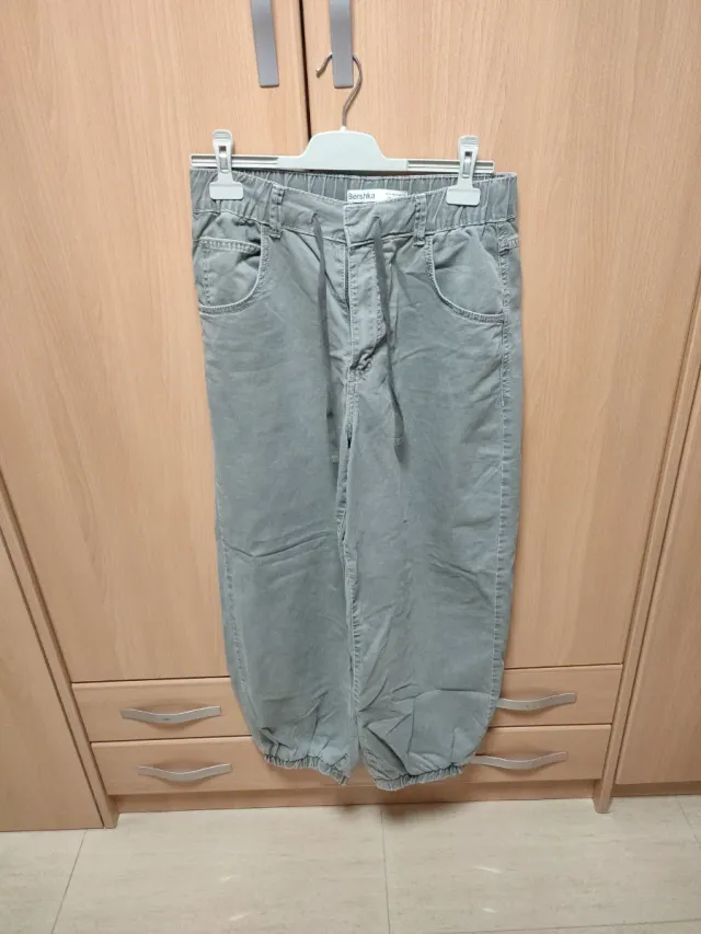 Pantalones Jogger Bershka Verde Oliva