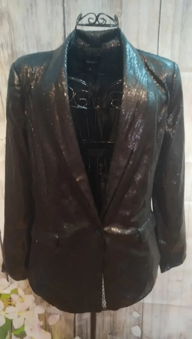 Chaqueta Lentejuelas Negra