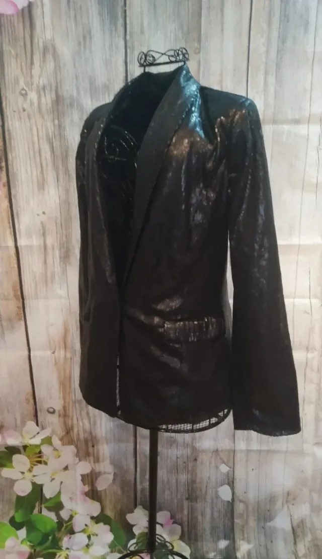 Chaqueta Lentejuelas Negra