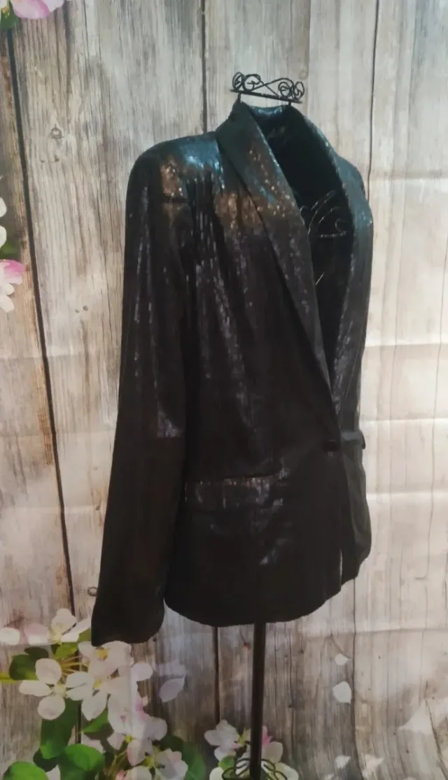 Chaqueta Lentejuelas Negra