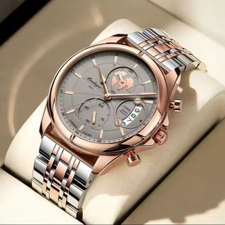 Reloj Poedagar Hombre Oro y Plata