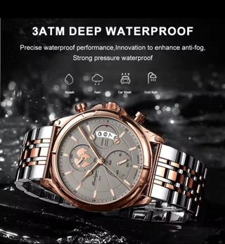 Reloj Poedagar Hombre Oro y Plata